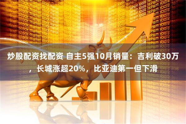 炒股配资找配资 自主5强10月销量：吉利破30万，长城涨超20%，比亚迪第一但下滑