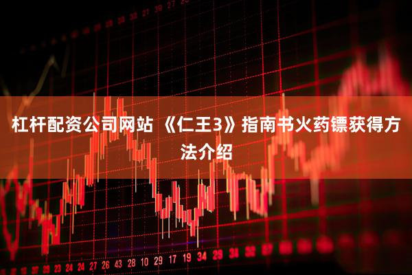 杠杆配资公司网站 《仁王3》指南书火药镖获得方法介绍